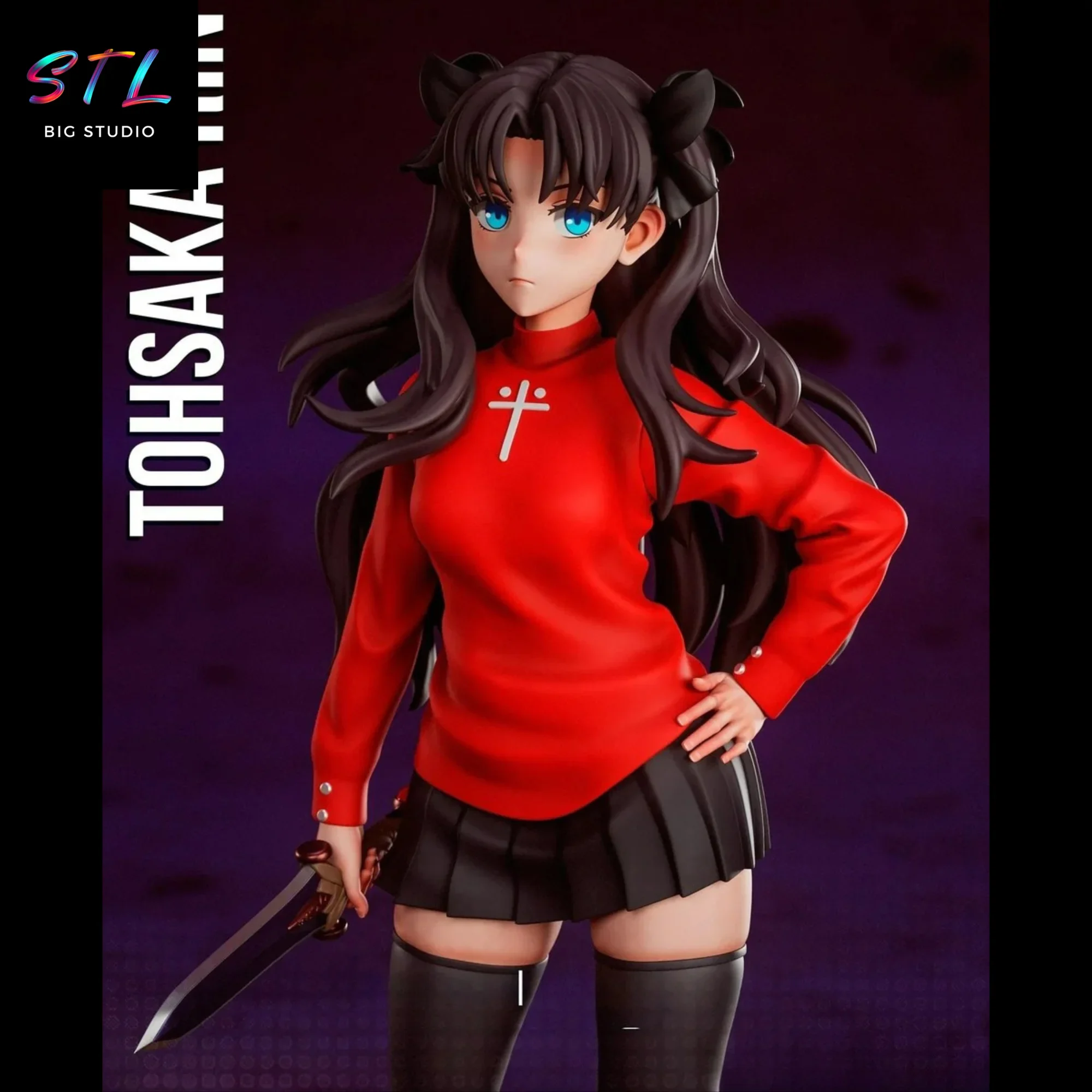 fate stl rin tohsaka impresion 3d fate stl rin tohsaka impresion 3d