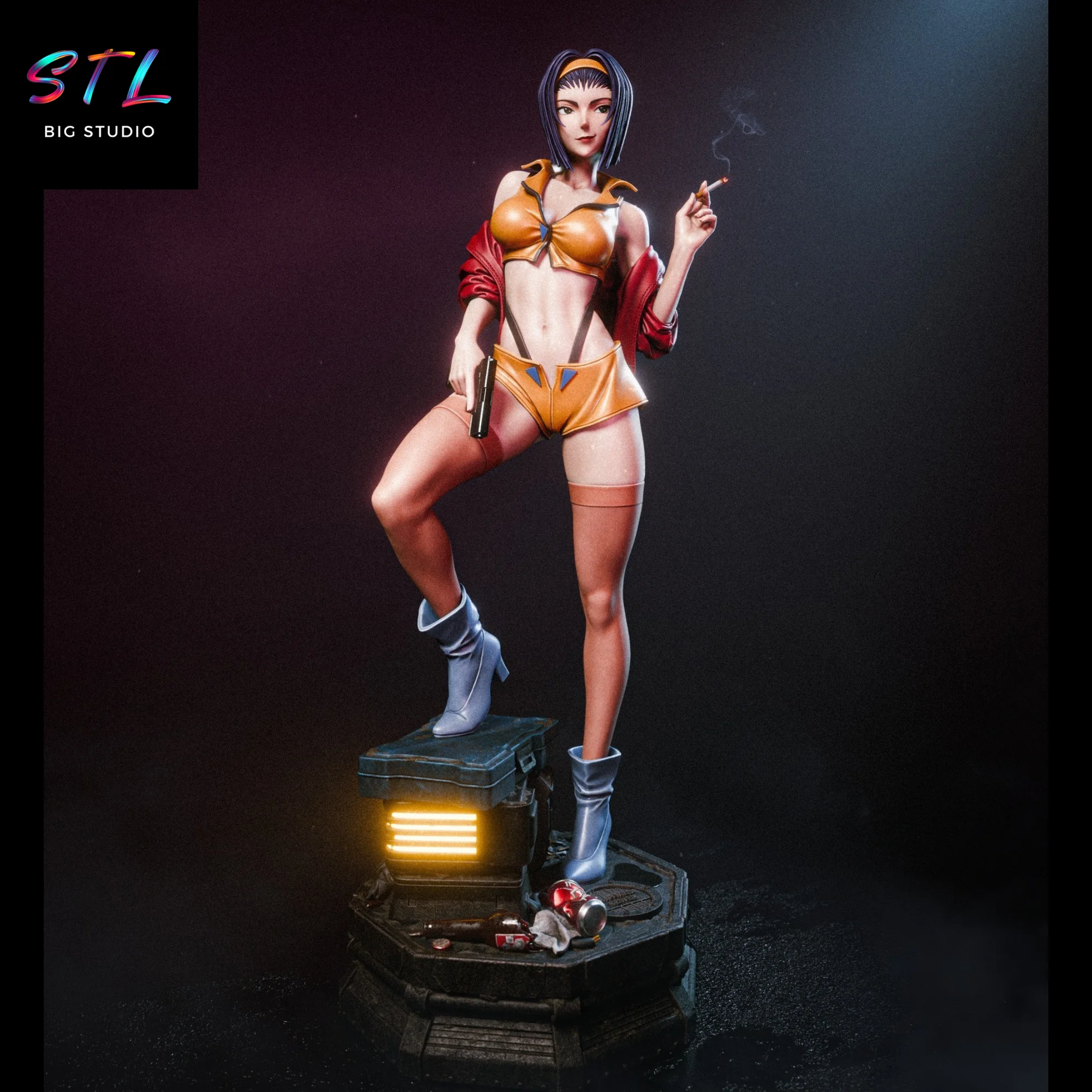 faye valentine stl cowboy bebop impresion 3d