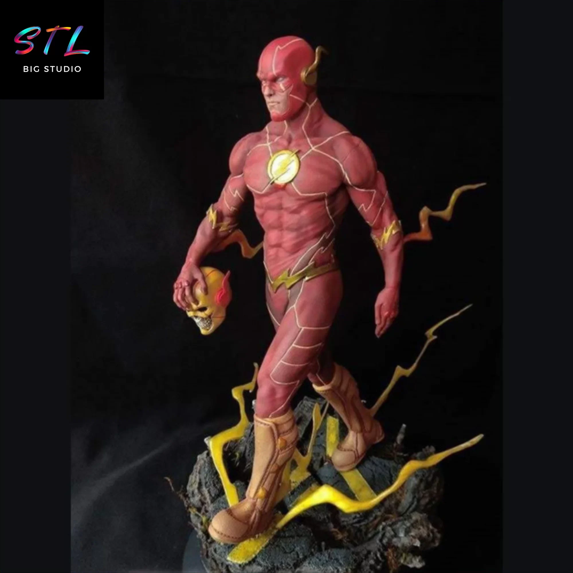 figura 3d flash stl dc comics para imprimir figura 3d flash stl dc comics para imprimir