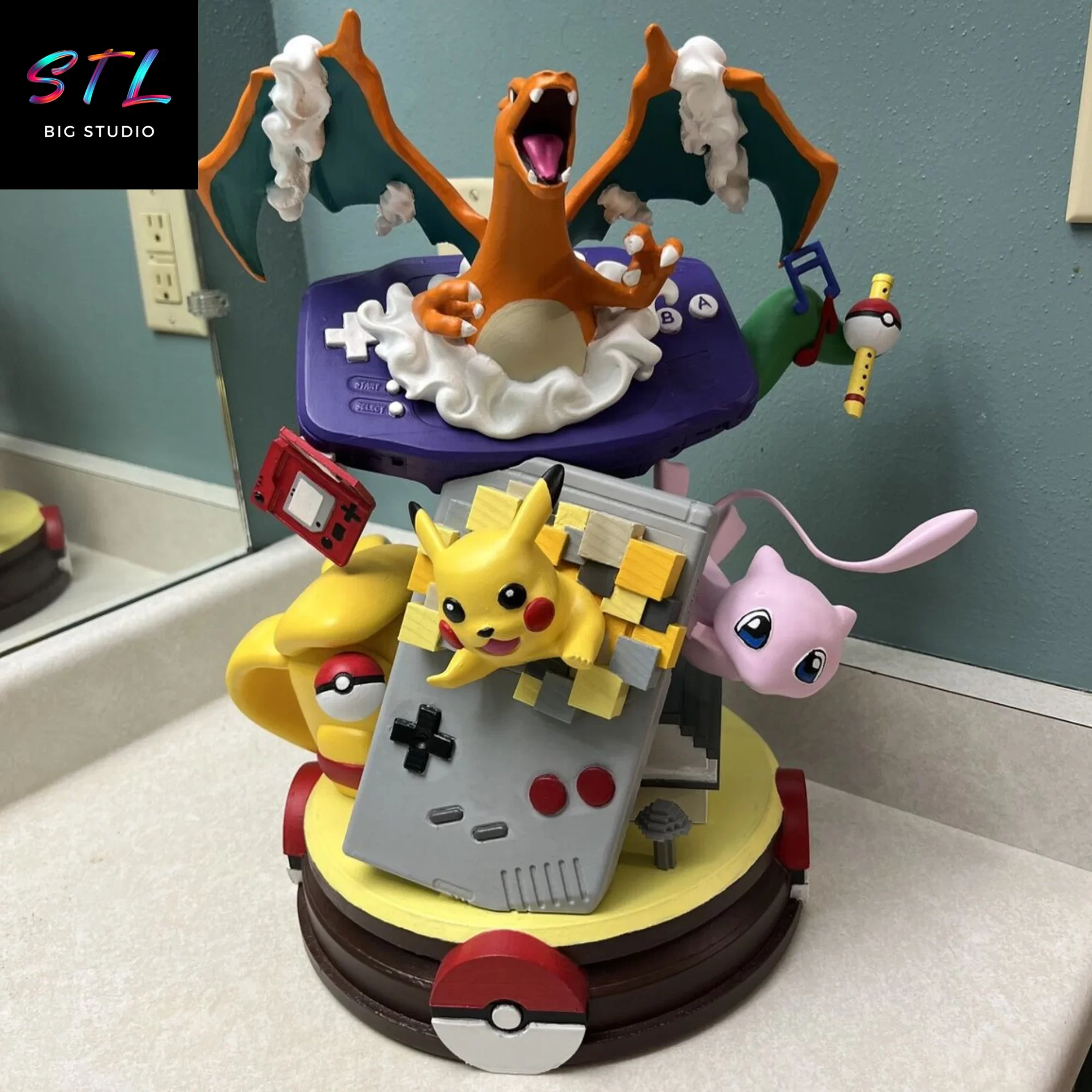 figura 3d pokemon stl diorama figura 3d pokemon stl diorama