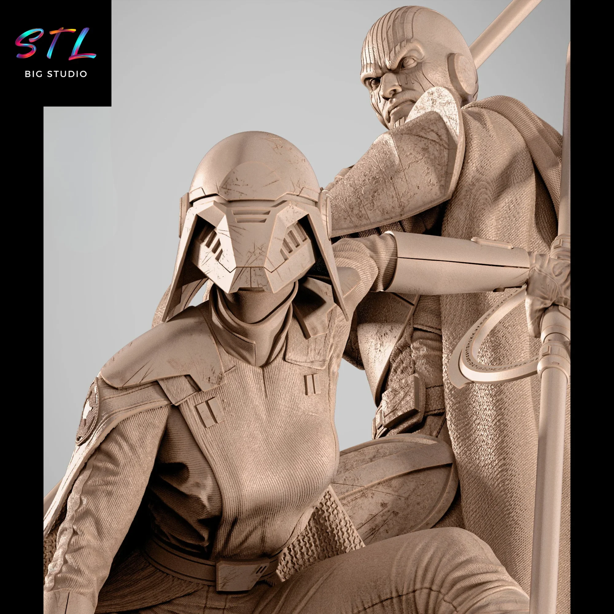 figura Gran Inquisidor y Segunda Hermana stl impresion 3d star wars figura Gran Inquisidor y Segunda Hermana stl impresion 3d star wars