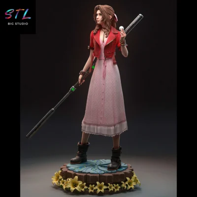figura aerith stl final fantasy impresion 3d