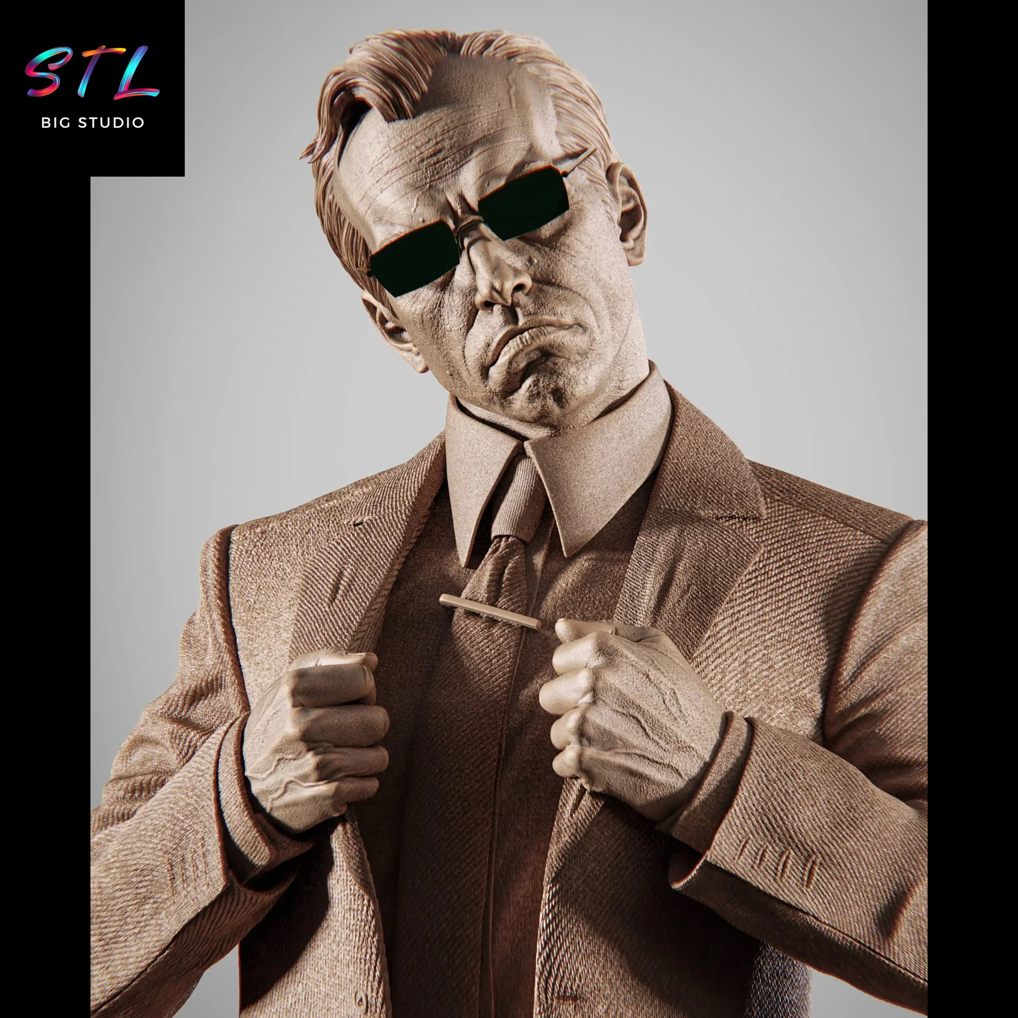 figura agente smith matrix stl impresion 3d figura agente smith matrix stl impresion 3d