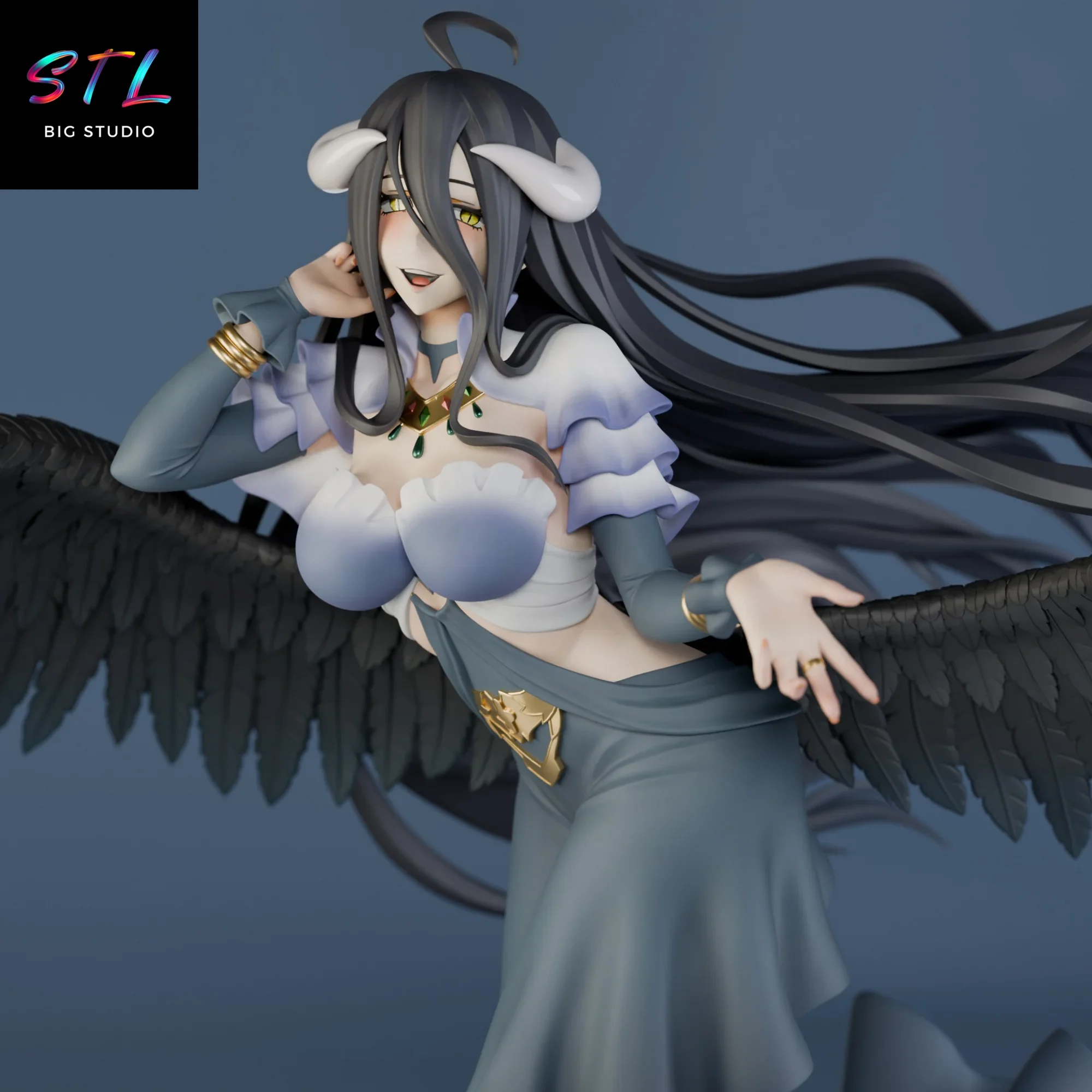 figura albedo stl overlord para impresion 3d figura albedo stl overlord para impresion 3d