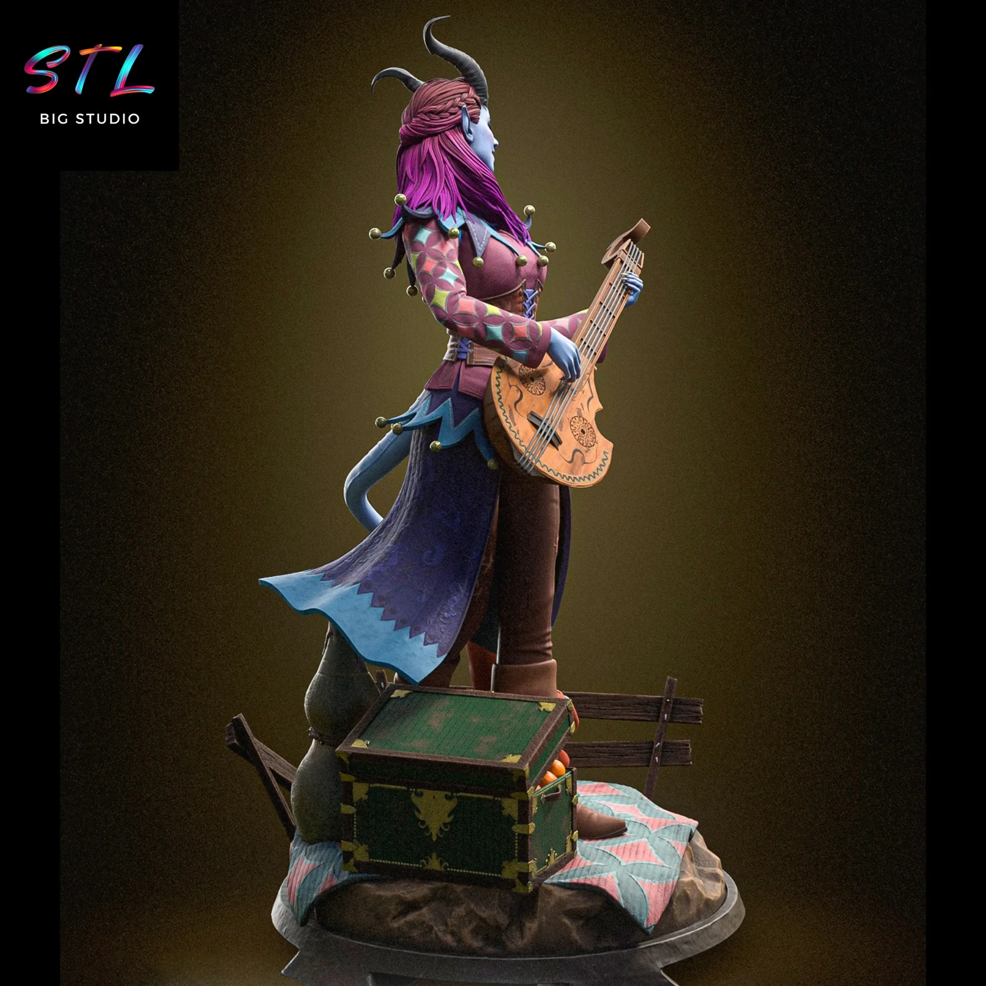 figura alfira stl baldur's gate impresion 3d figura alfira stl baldur's gate impresion 3d