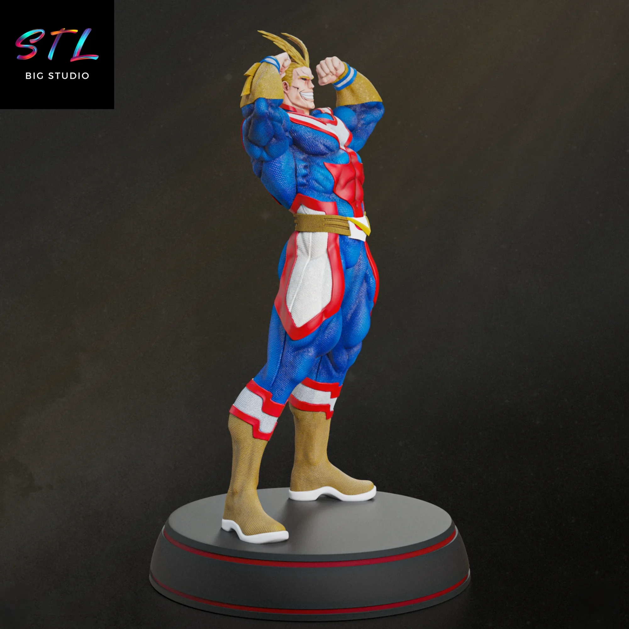 figura all might stl boku no hero impresion 3d figura all might stl boku no hero impresion 3d