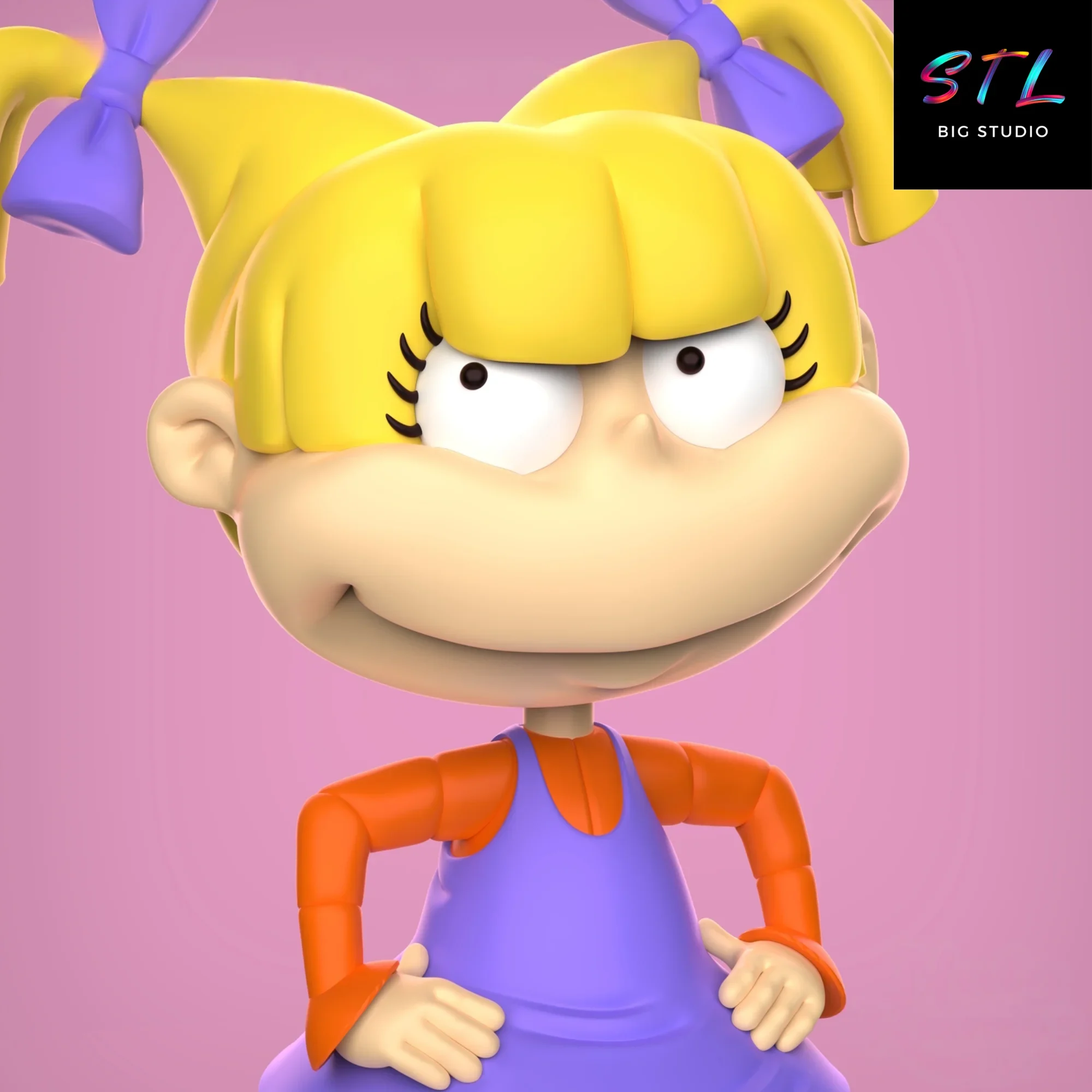 figura angelica pickles stl impresion 3d rugrats figura angelica pickles stl impresion 3d rugrats