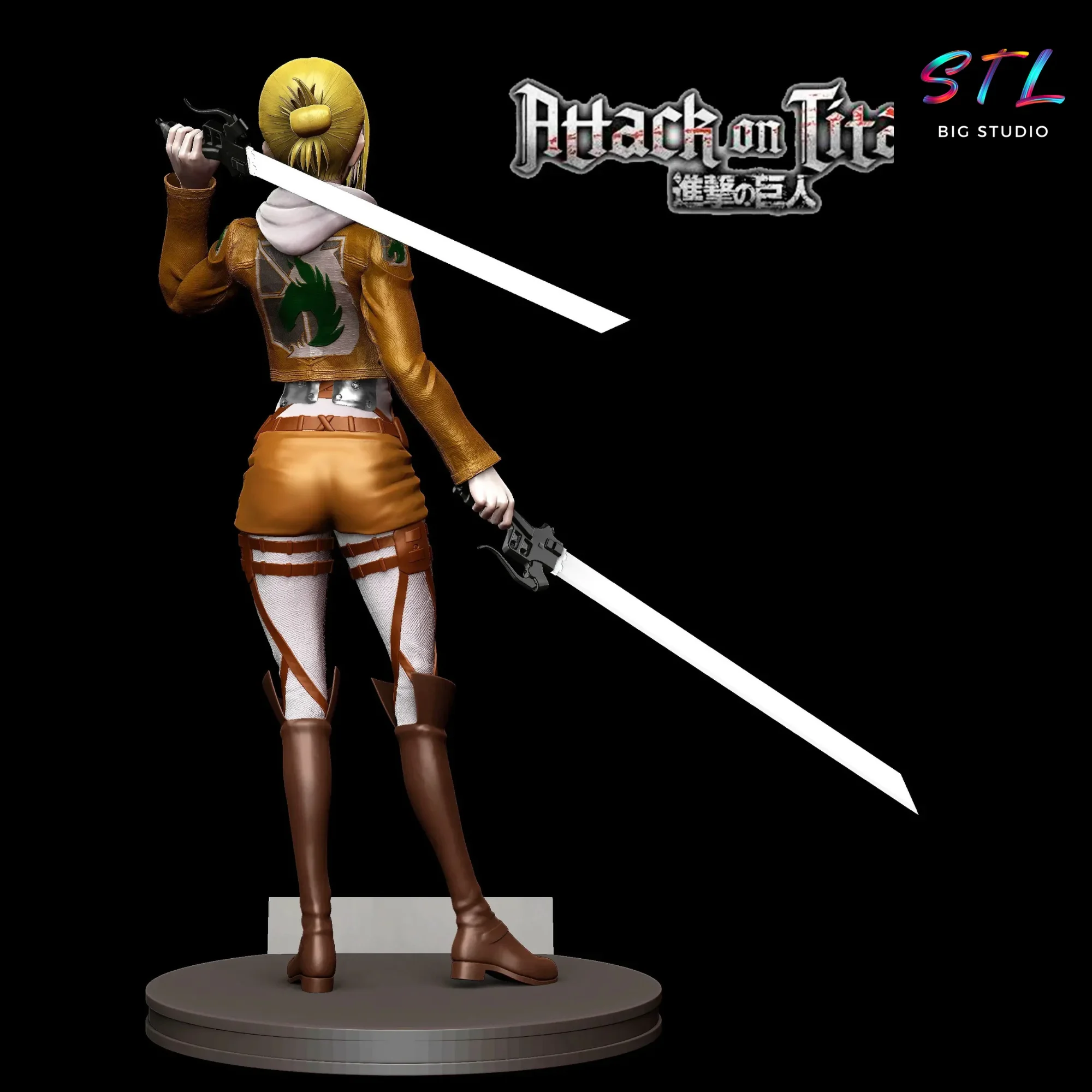 figura annie leonhart stl impresion 3d ataque a los titanes figura annie leonhart stl impresion 3d ataque a los titanes