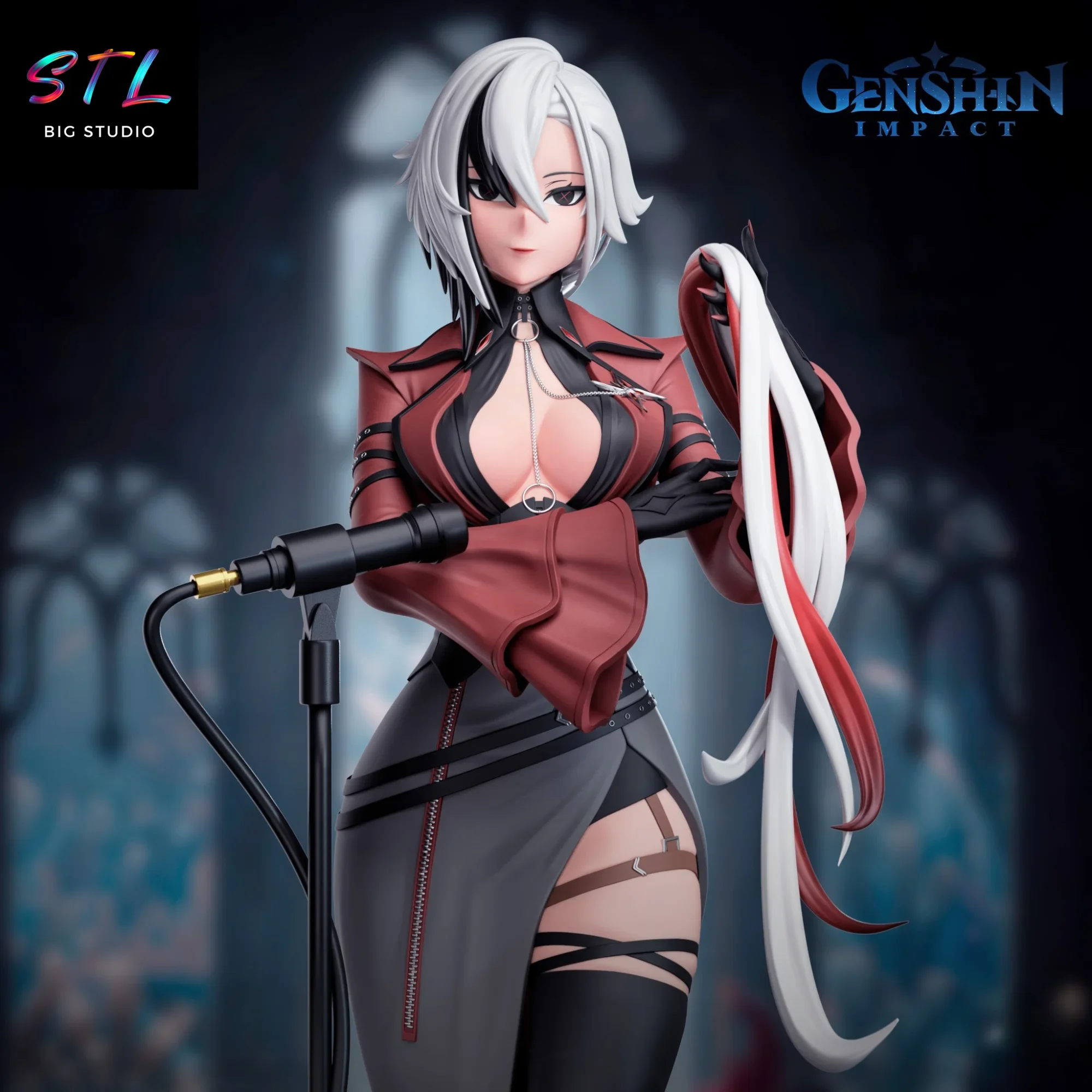 figura arlecchino stl impresion 3d genshin impact figura arlecchino stl impresion 3d genshin impact