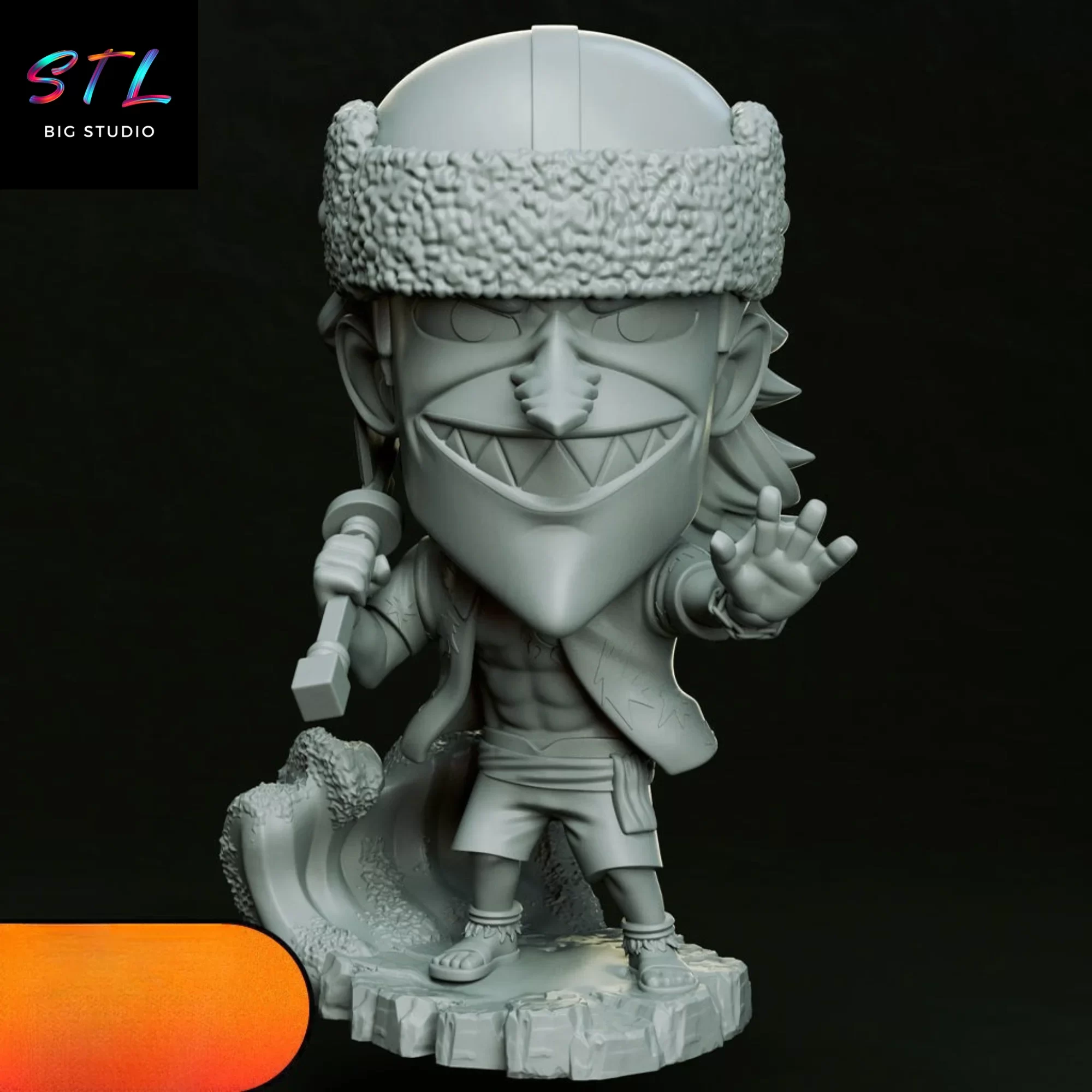 figura arlong chibi one piece kawaii 3d figura arlong chibi one piece kawaii 3d
