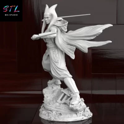 figura ashoka tano stl star wars 3d