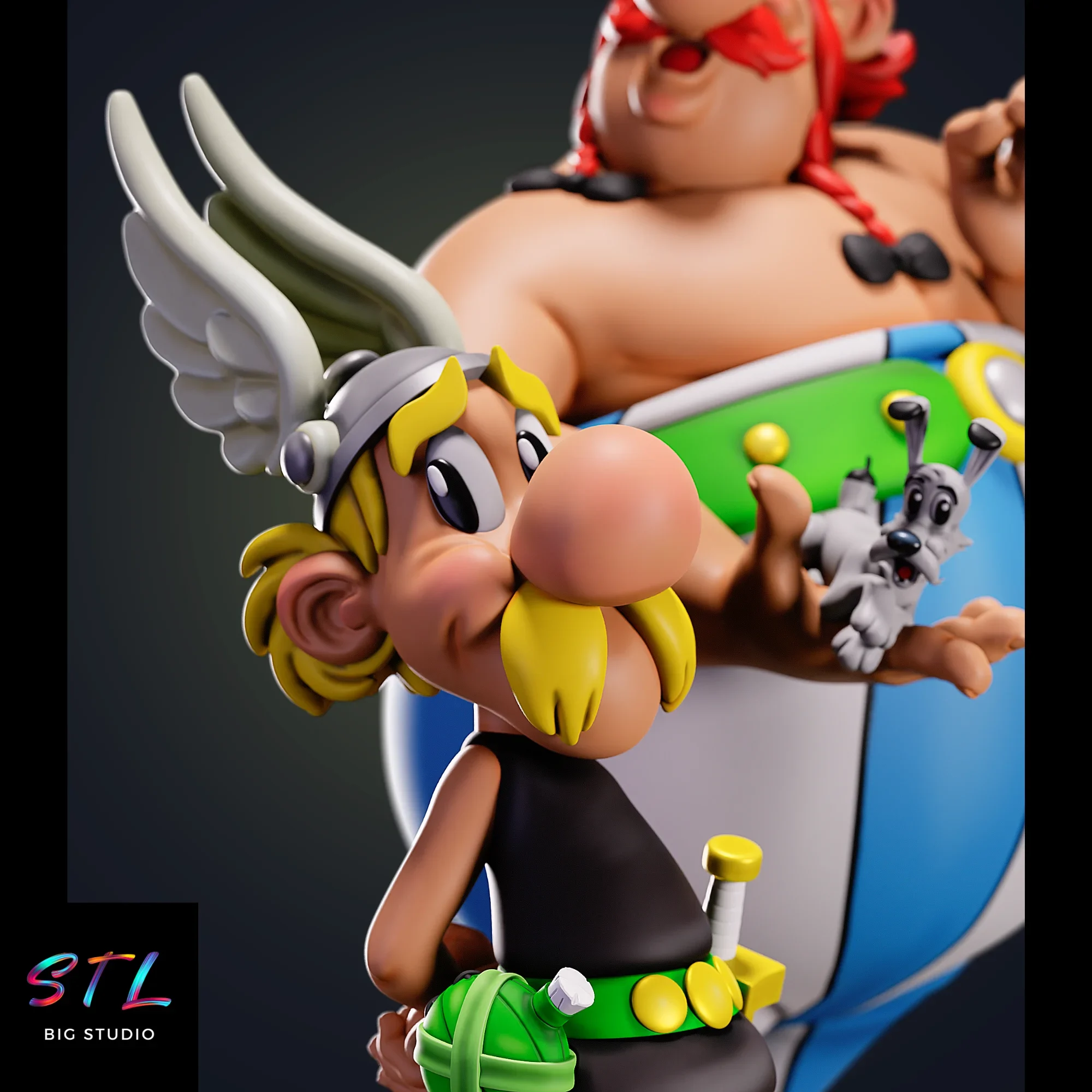 figura asterix y obelix stl impresion 3d figura asterix y obelix stl impresion 3d