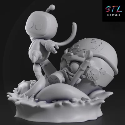 figura astro bot stl videojuegos playstation impresion 3d