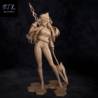 figura asuka langley stl evangelion impresion 3d
