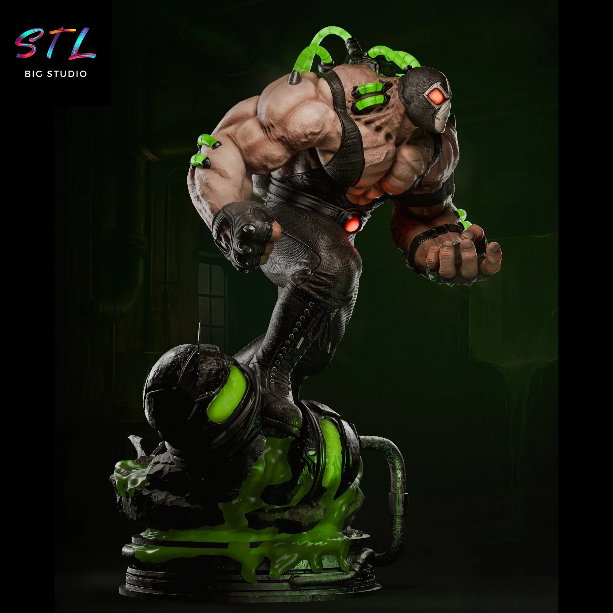 figura bane stl diorama batman impresion 3d figura bane stl diorama batman impresion 3d
