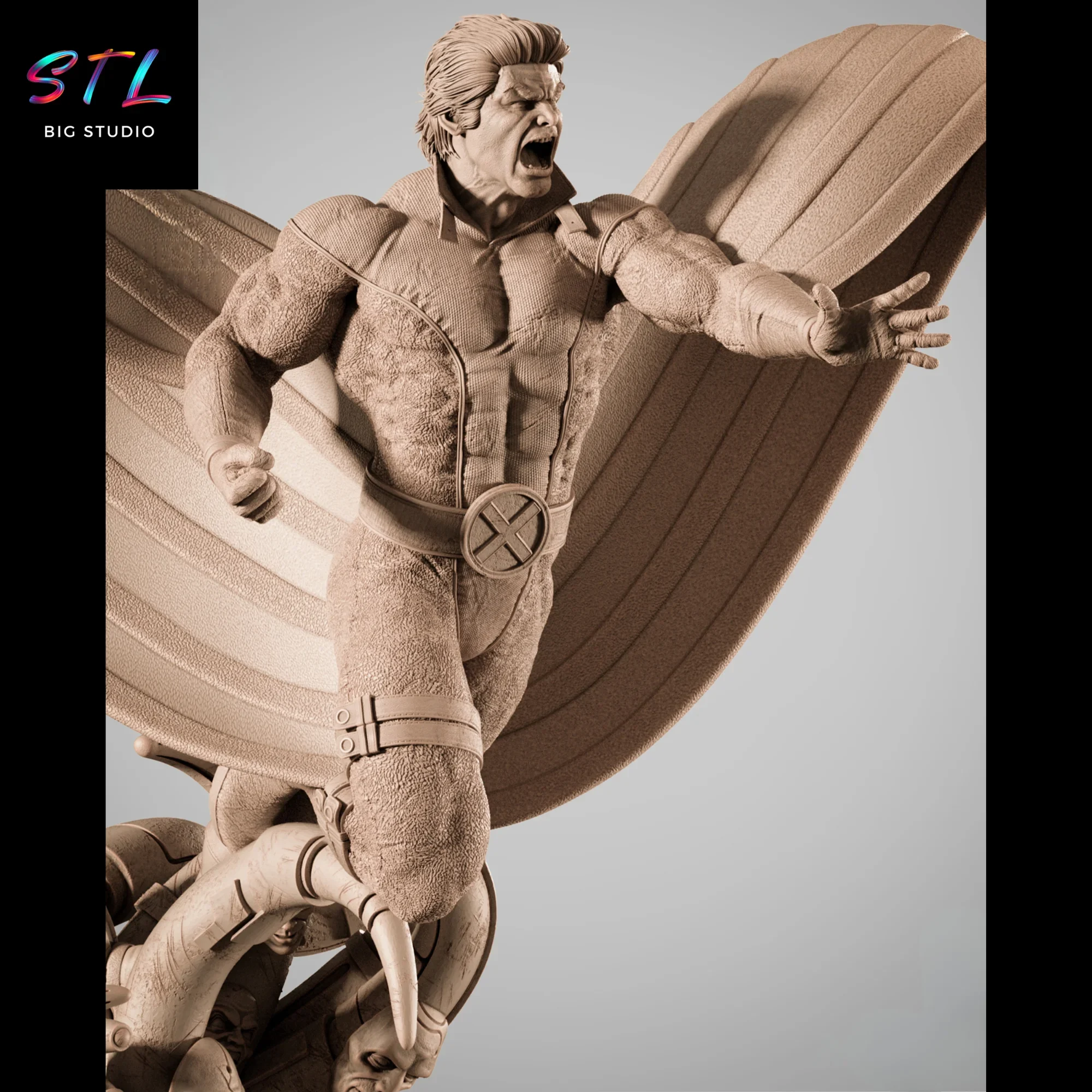 figura banshee stl impresion 3d marvel x-men figura banshee stl impresion 3d marvel x-men