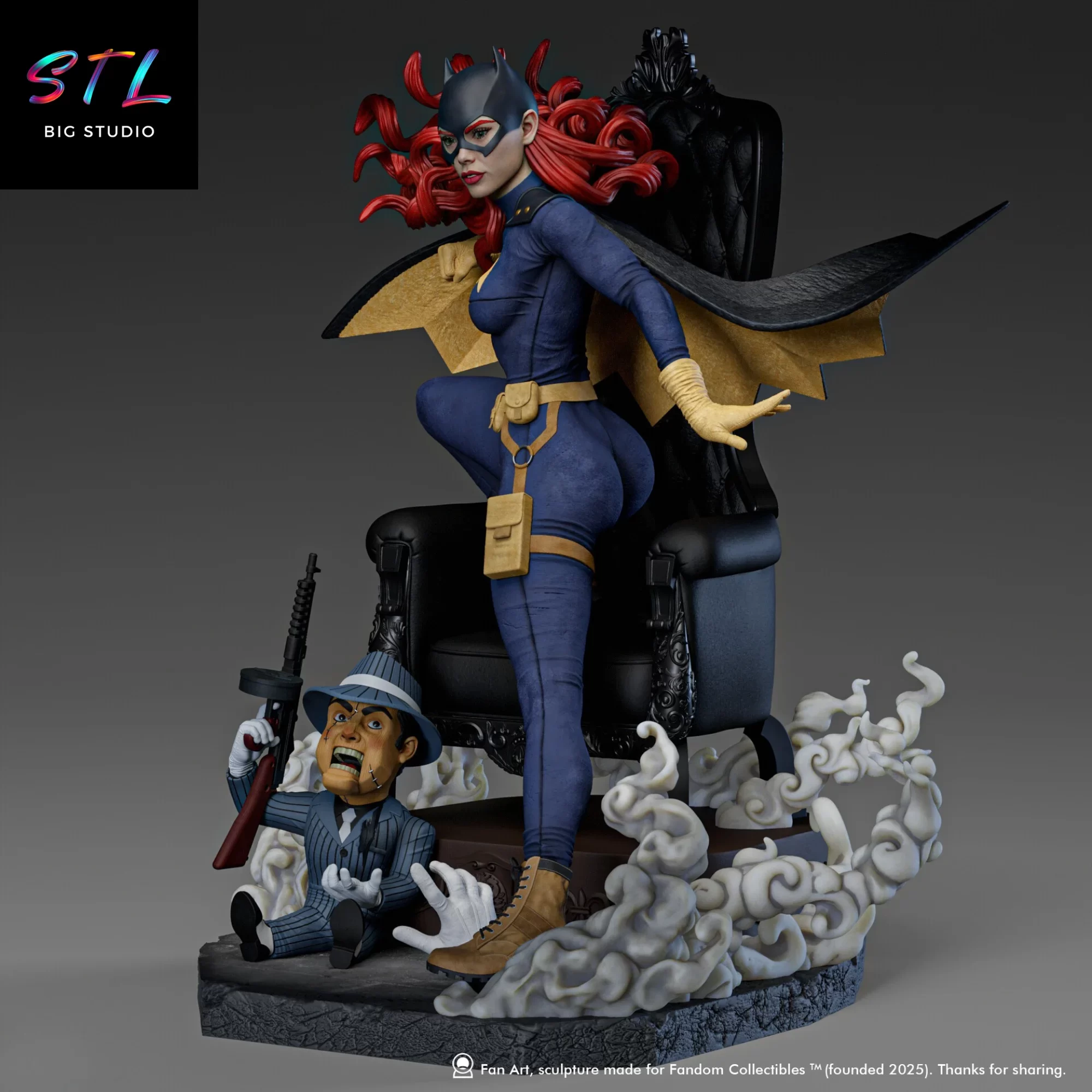 figura batgirl stl imprimir 3d dc comics figura batgirl stl imprimir 3d dc comics