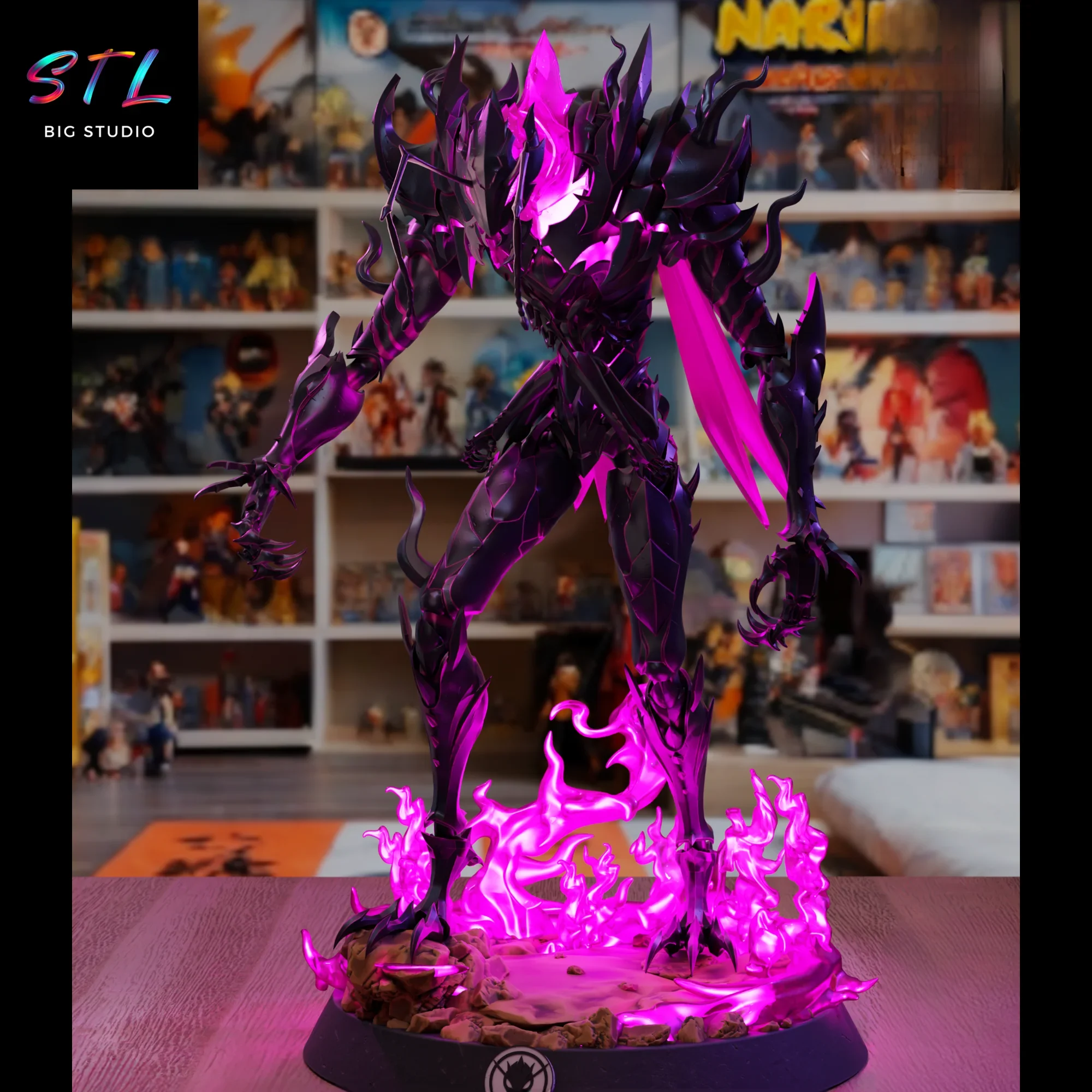 figura beru stl impresion 3d solo leveling diorama figura beru stl impresion 3d solo leveling diorama