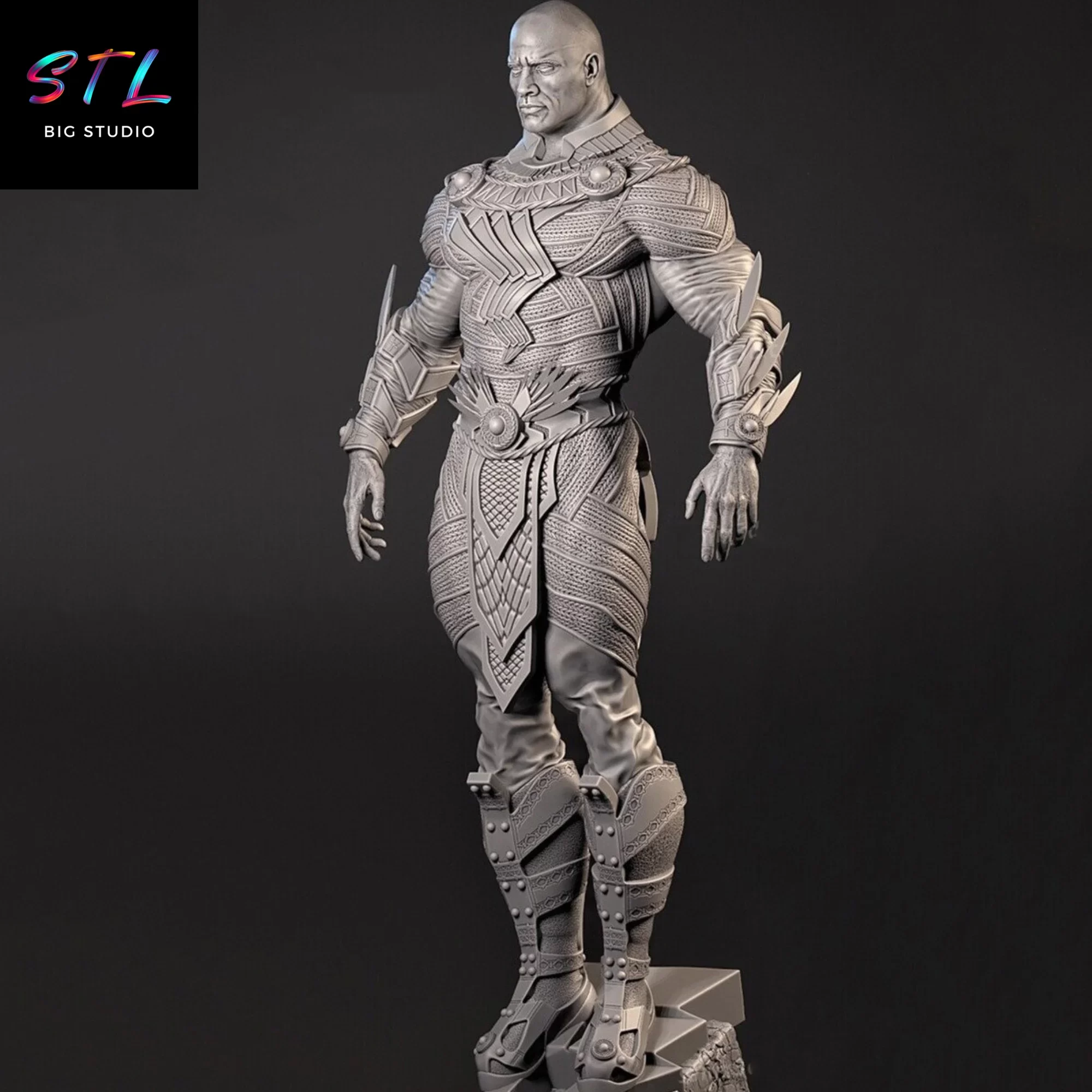 figura black adam stl imprimir 3d figura black adam stl imprimir 3d