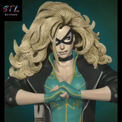 figura black canary stl impresion 3d