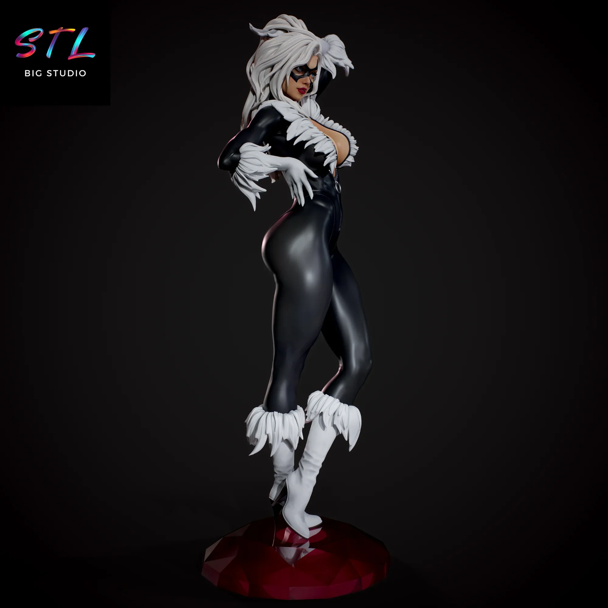 figura black cat stl para impresion 3d figura black cat stl para impresion 3d