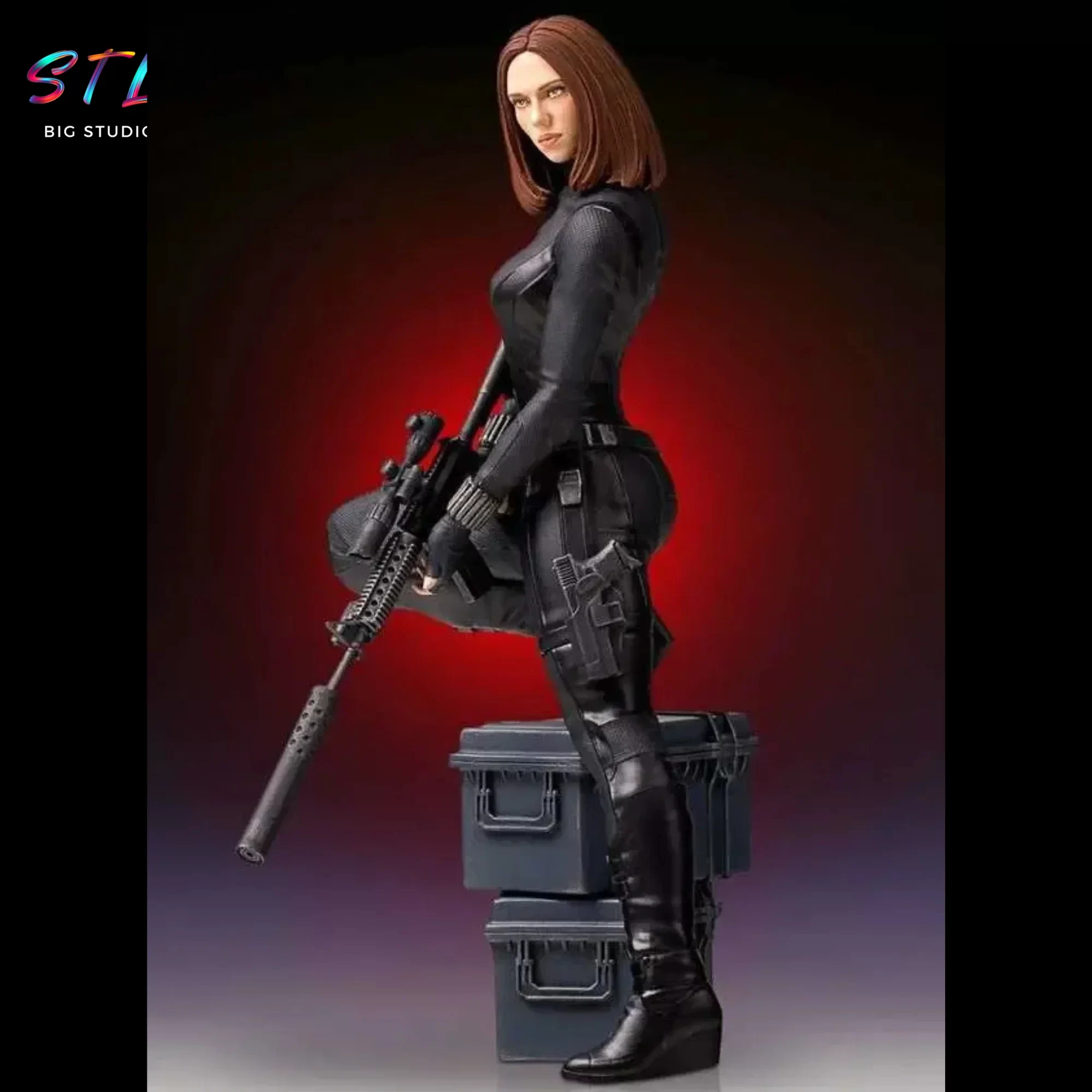 figura black widow stl avengers impresion 3d marvel figura black widow stl avengers impresion 3d marvel