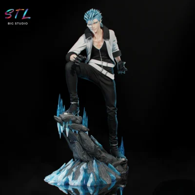 figura bleach stl grimmjow diorama para impresion 3d