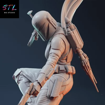 figura bo katan stl clone wars impresion 3d
