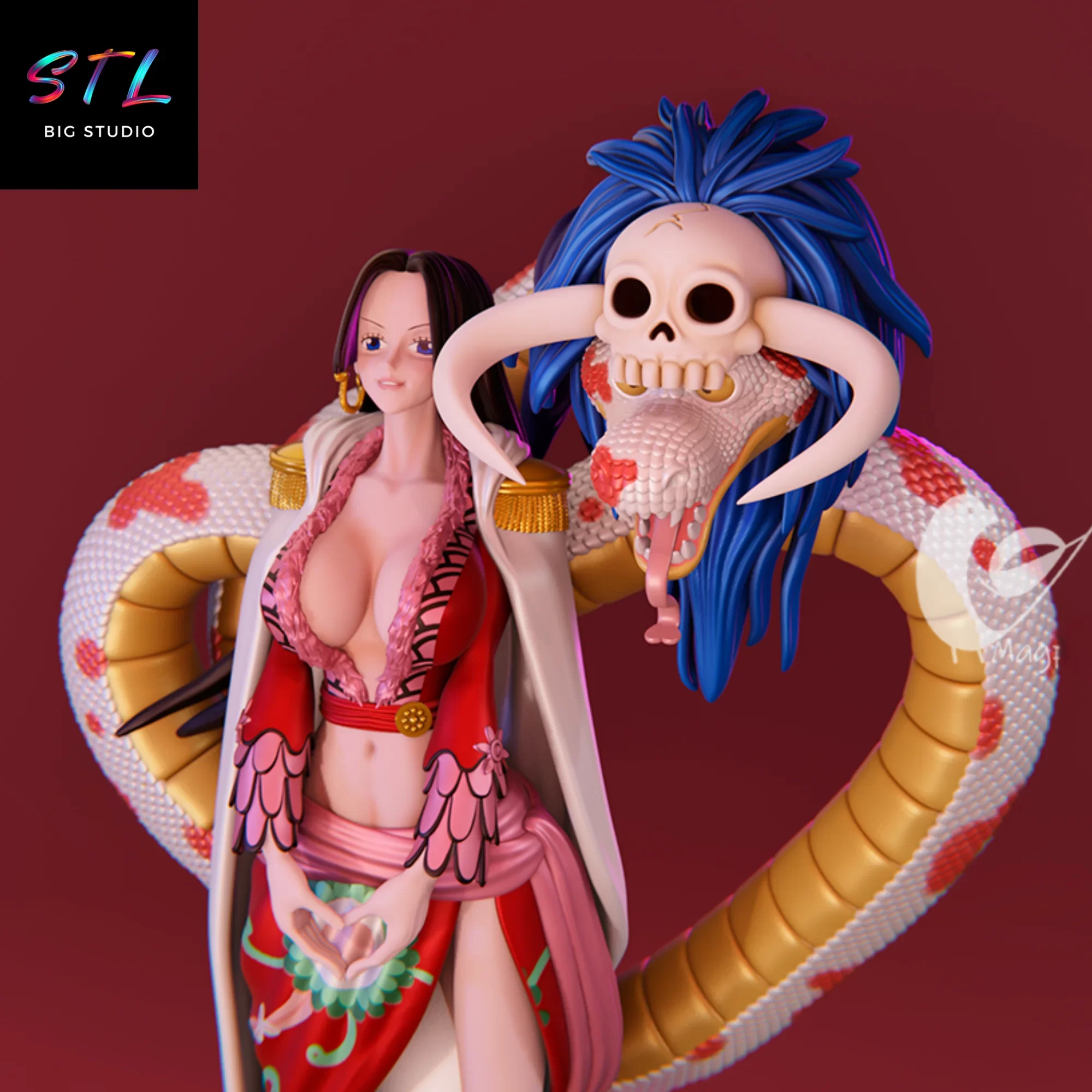 figura boa hancock stl imprimir 3d one piece figura boa hancock stl imprimir 3d one piece