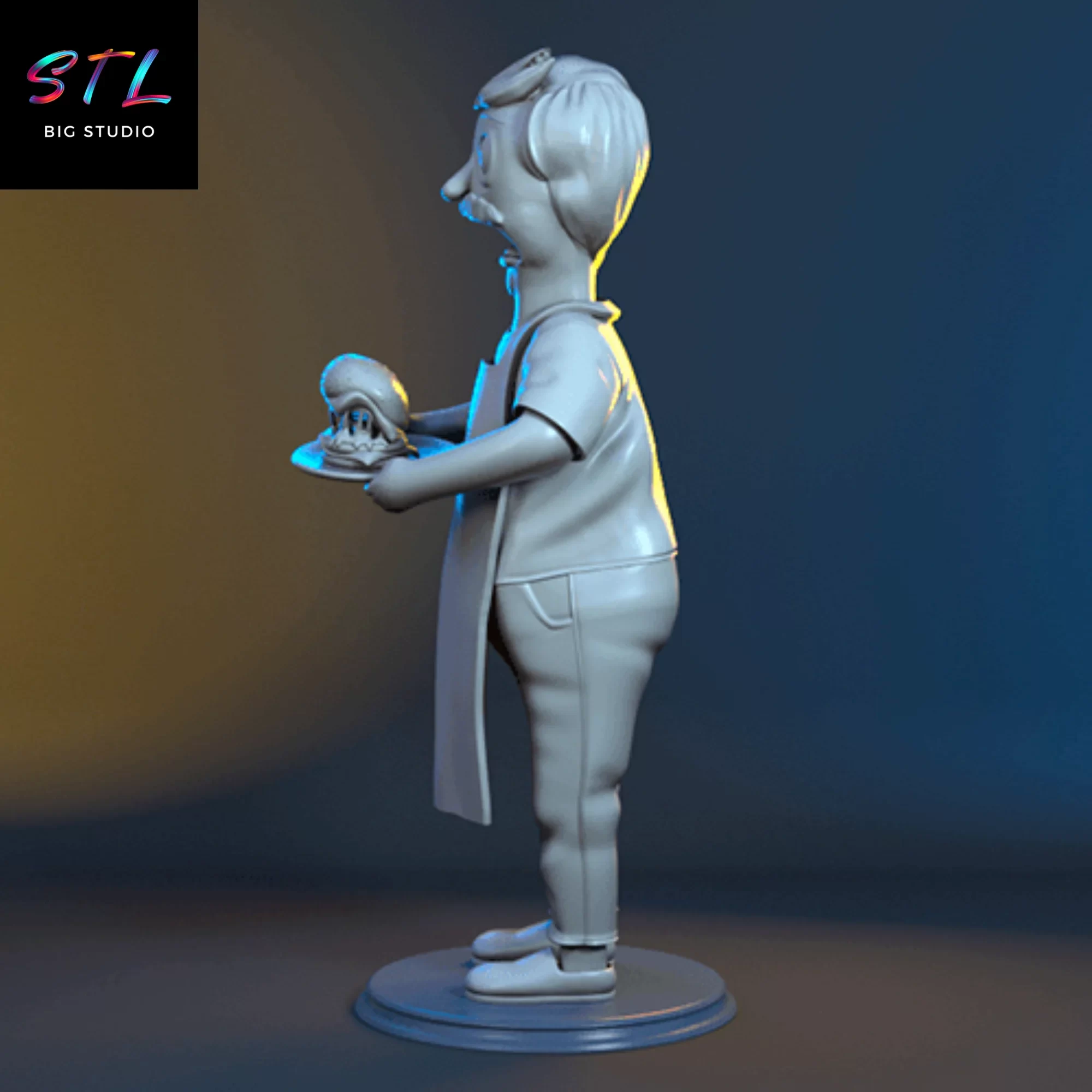 figura bob belcher stl bobs burgers impresion 3d figura bob belcher stl bobs burgers impresion 3d