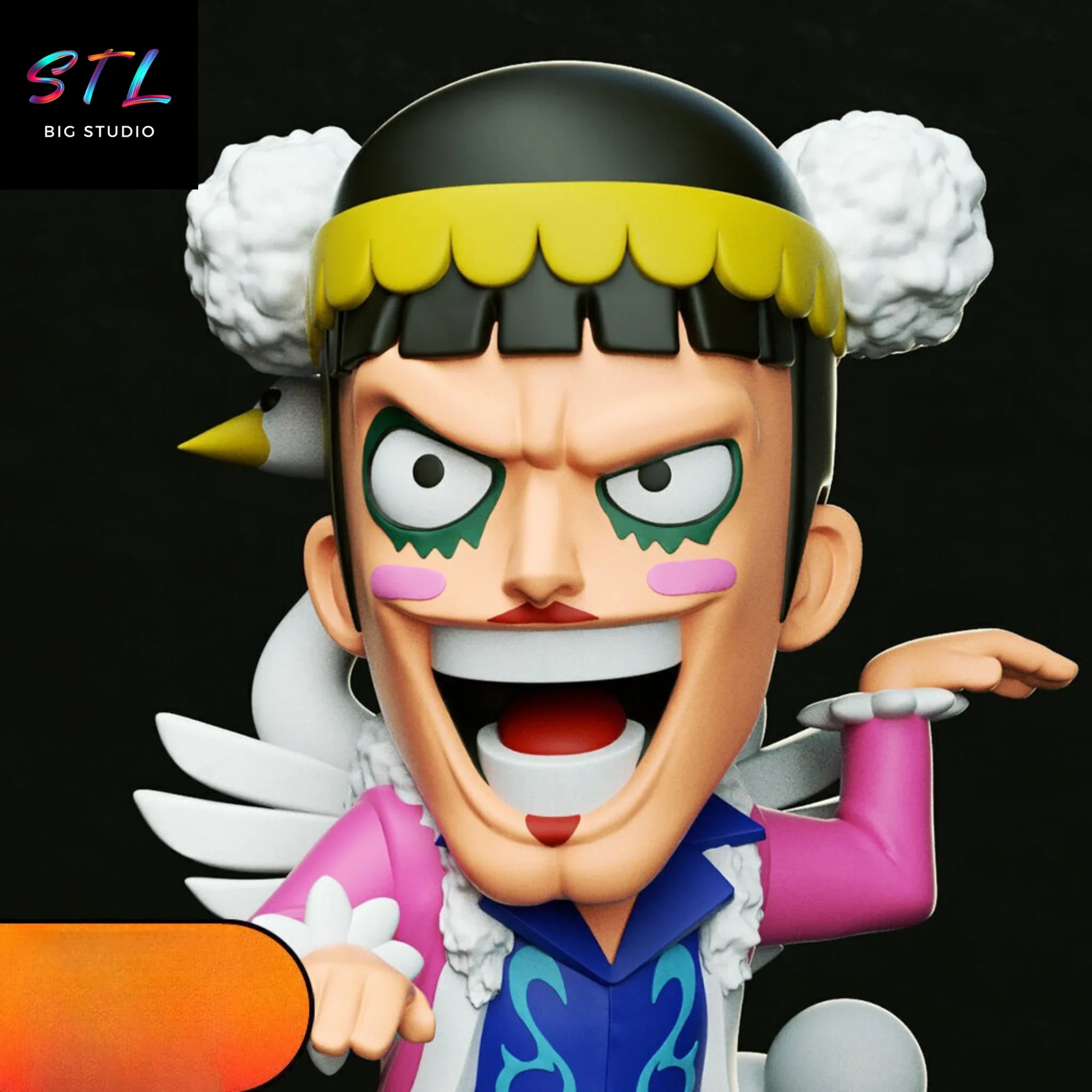 figura bon clay stl one piece chibi kawaii impresion 3d figura bon clay stl one piece chibi kawaii impresion 3d