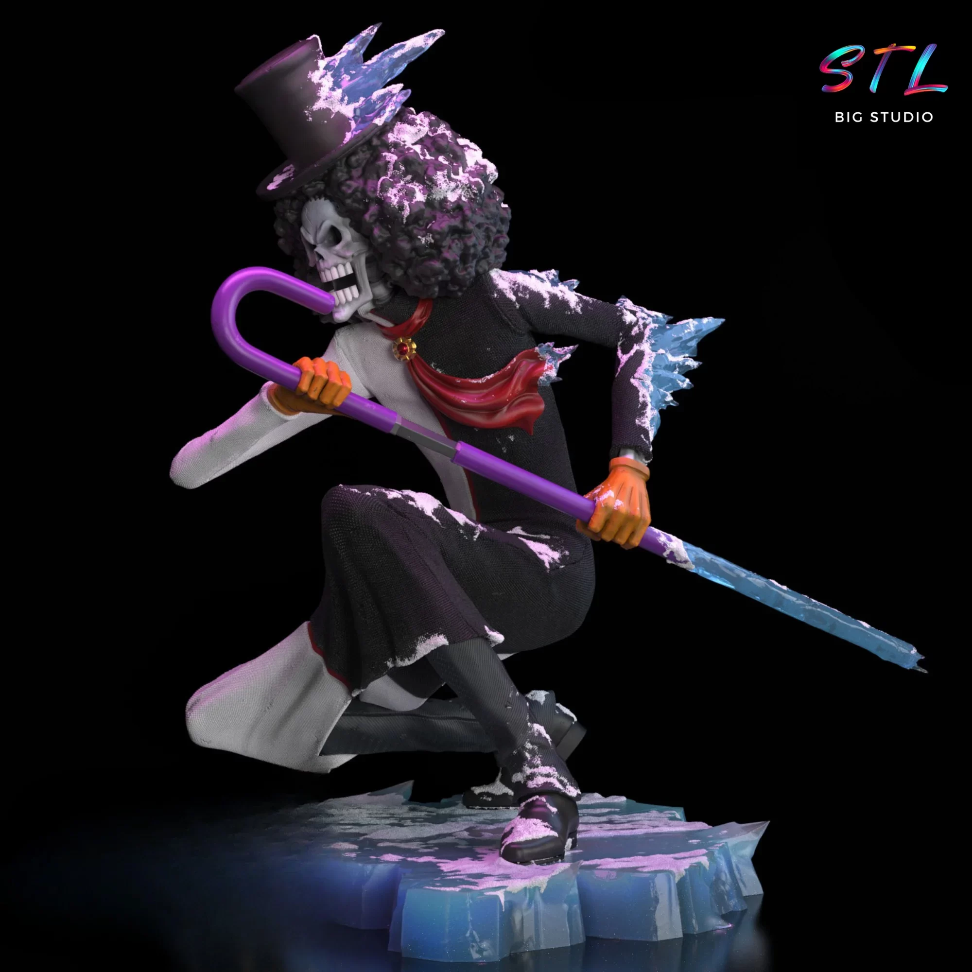 figura brook stl one piece impresion 3d figura brook stl one piece impresion 3d