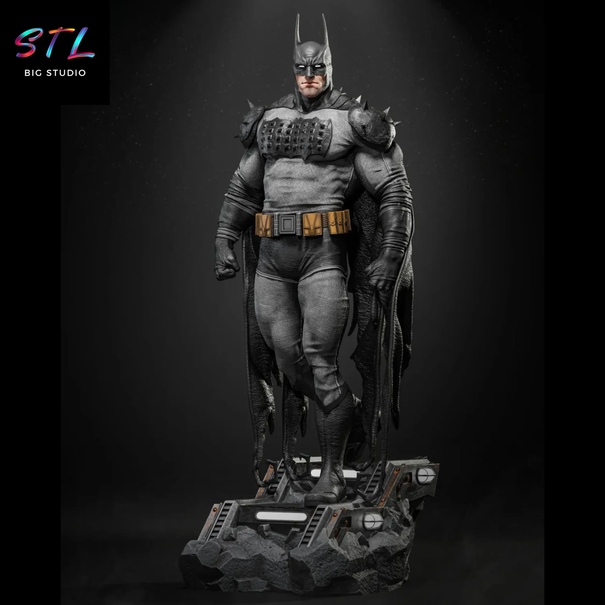 figura caballero oscuro stl batman impresion 3d