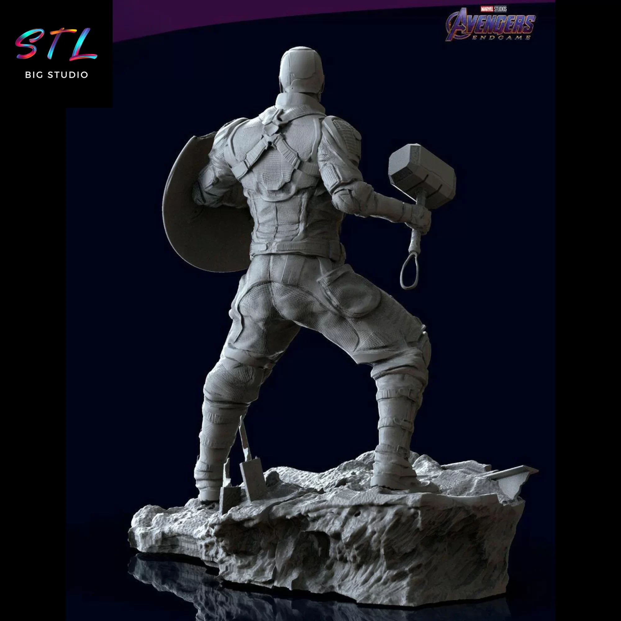 figura capitan america avengers stl marvel figura capitan america avengers stl marvel