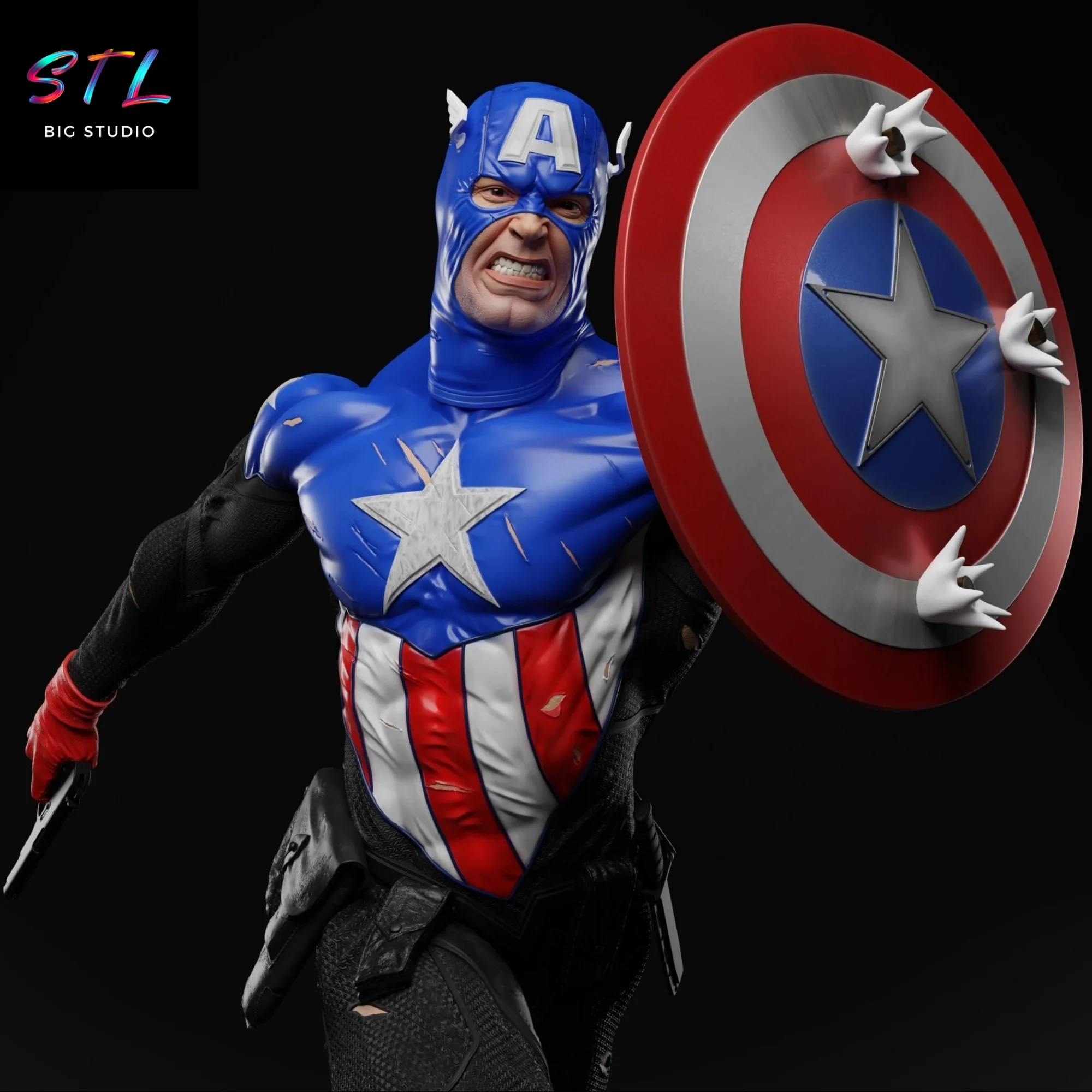 figura capitan america bucky stl para imprimir en 3d figura capitan america bucky stl para imprimir en 3d