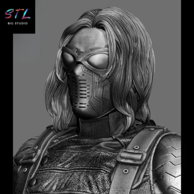 figura capitan america stl bucky barnes para impresion 3d