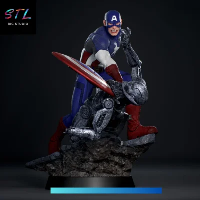 figura capitan america stl ultron impresion 3d marvel