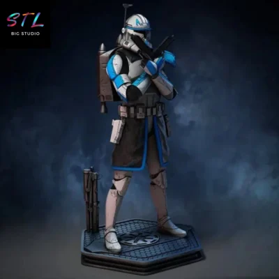 figura captain rex stl the clone wars impresion 3d