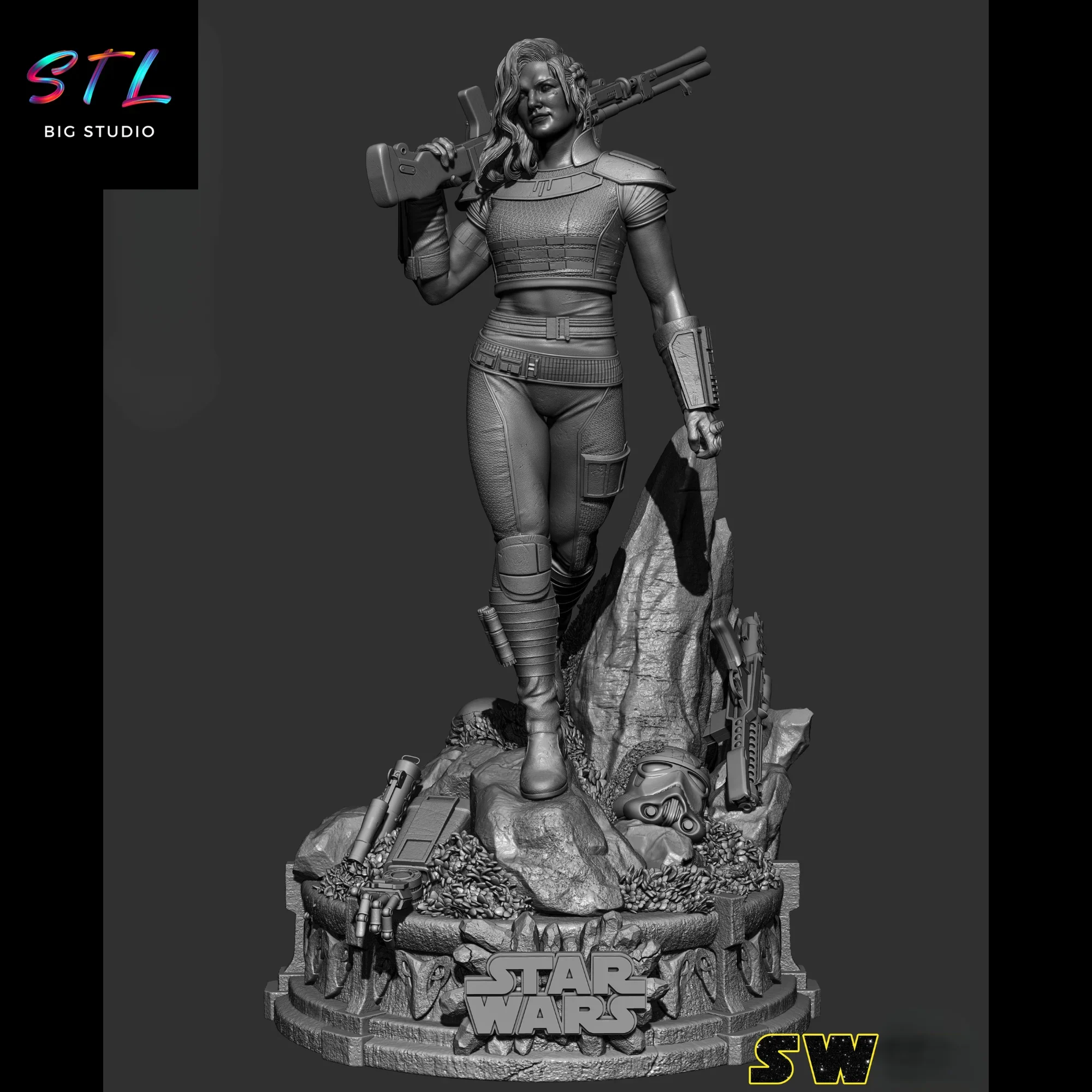 figura cara dune stl impresion 3d star wars figura cara dune stl impresion 3d star wars