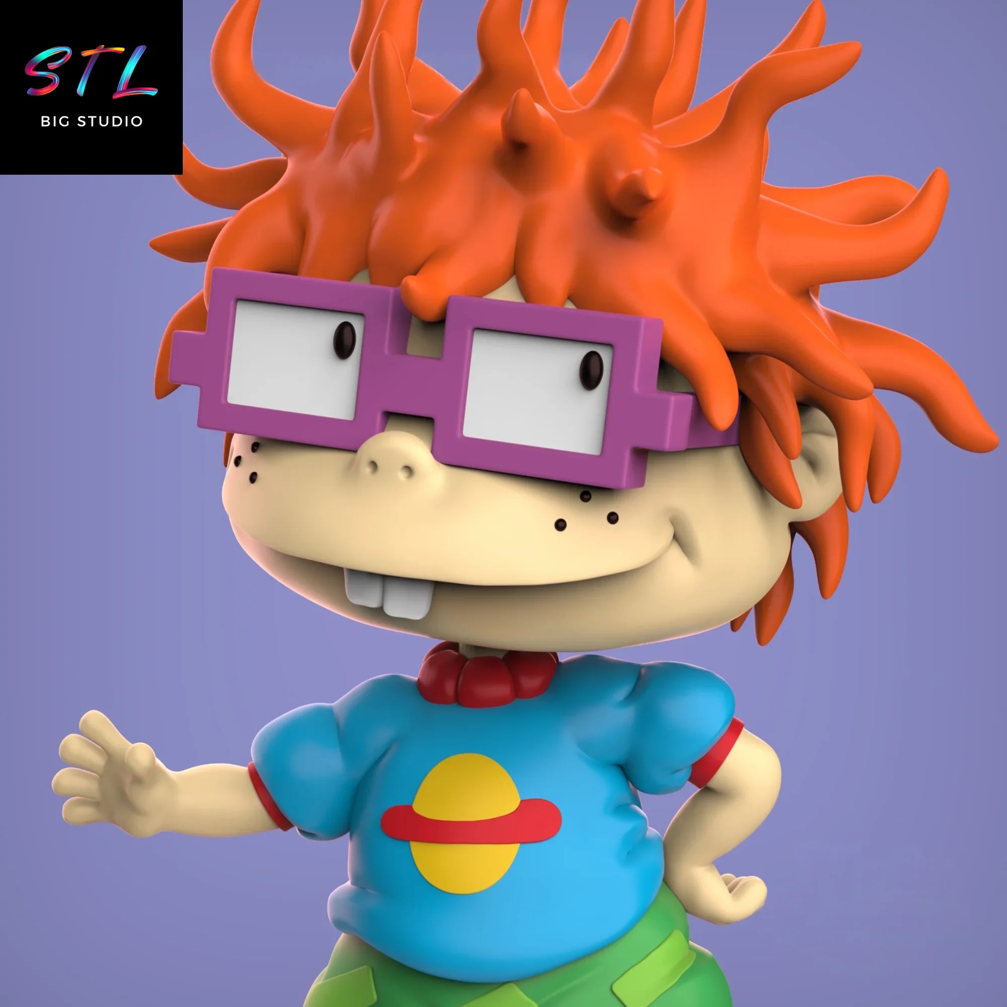 figura carlitos stl chuckie finster impresion 3d rugrats figura carlitos stl chuckie finster impresion 3d rugrats
