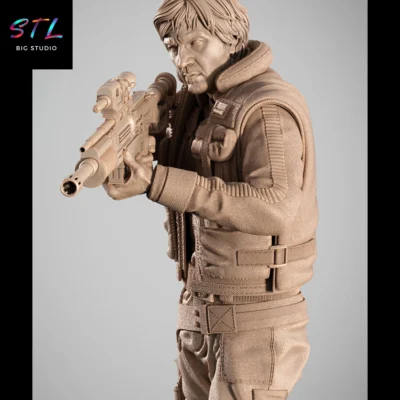 figura cassian andor stl star wars para impresion 3d