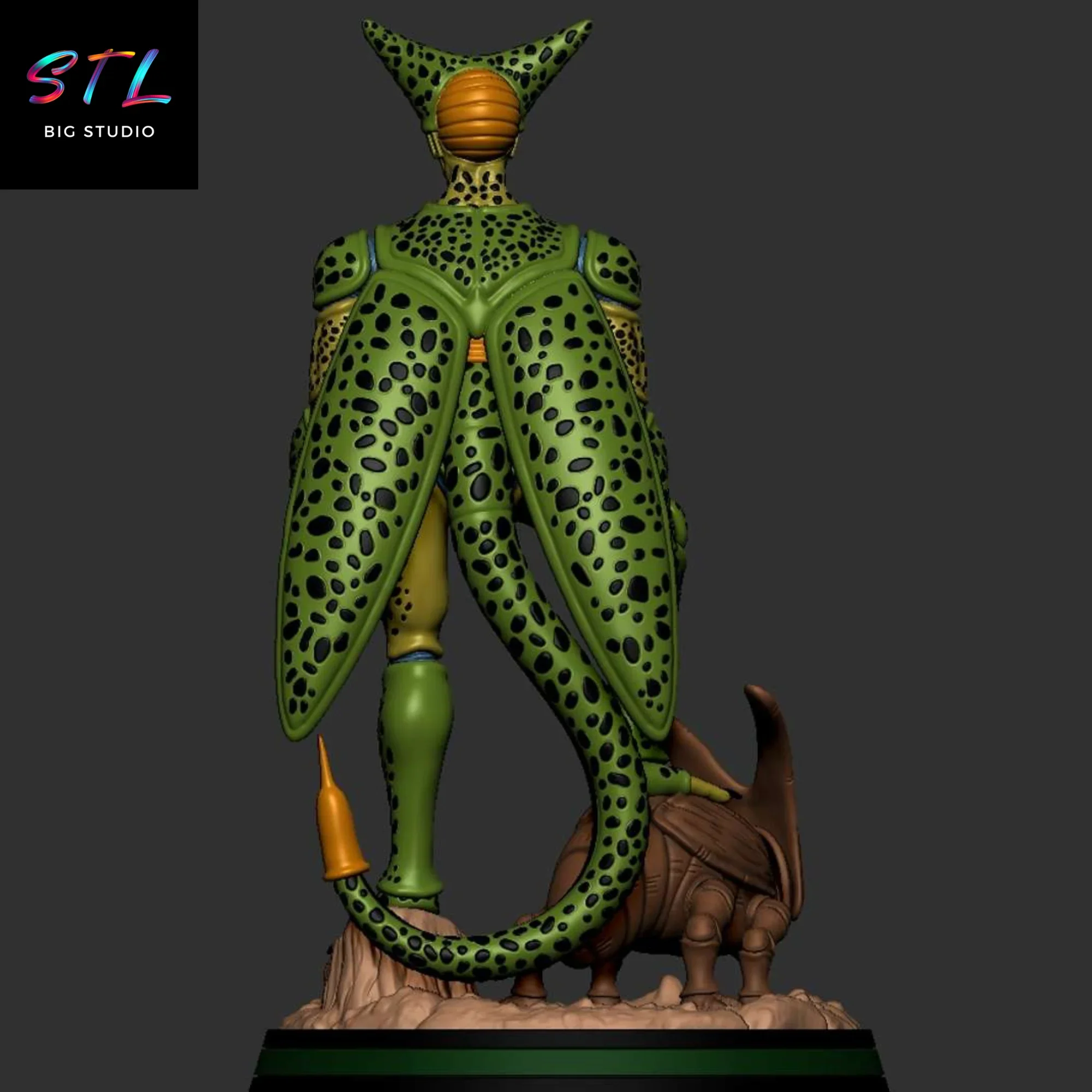 figura cell fase 1 stl impresion 3d dragon ball figura cell fase 1 stl impresion 3d dragon ball