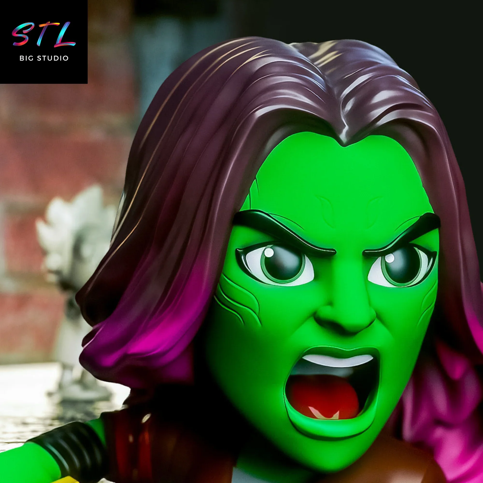 figura chibi gamora stl impresion 3d marvel figura chibi gamora stl impresion 3d marvel