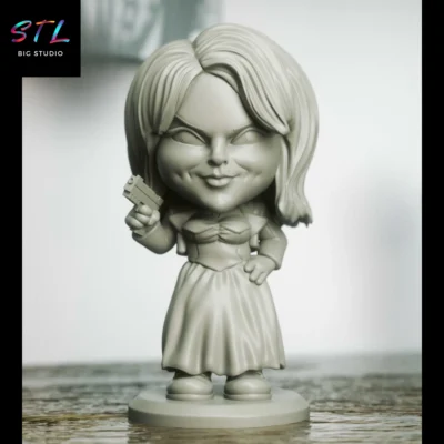 figura chibi tiffany valentine stl novia de chucky impresion 3d