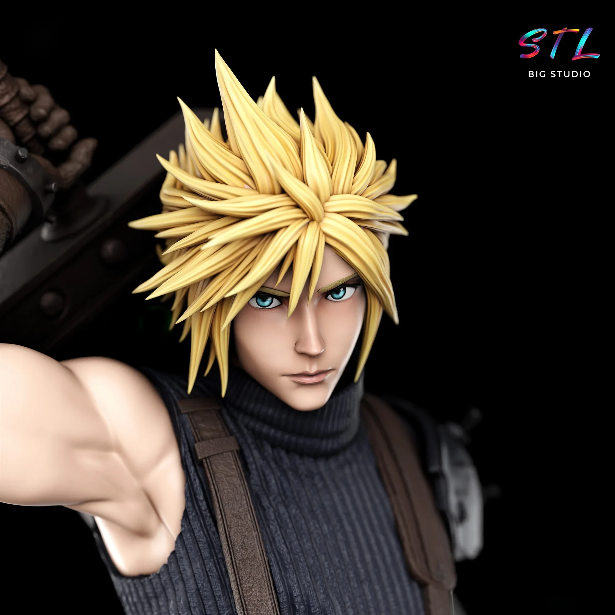 figura cloud strife stl impresion 3d final fantasy figura cloud strife stl impresion 3d final fantasy