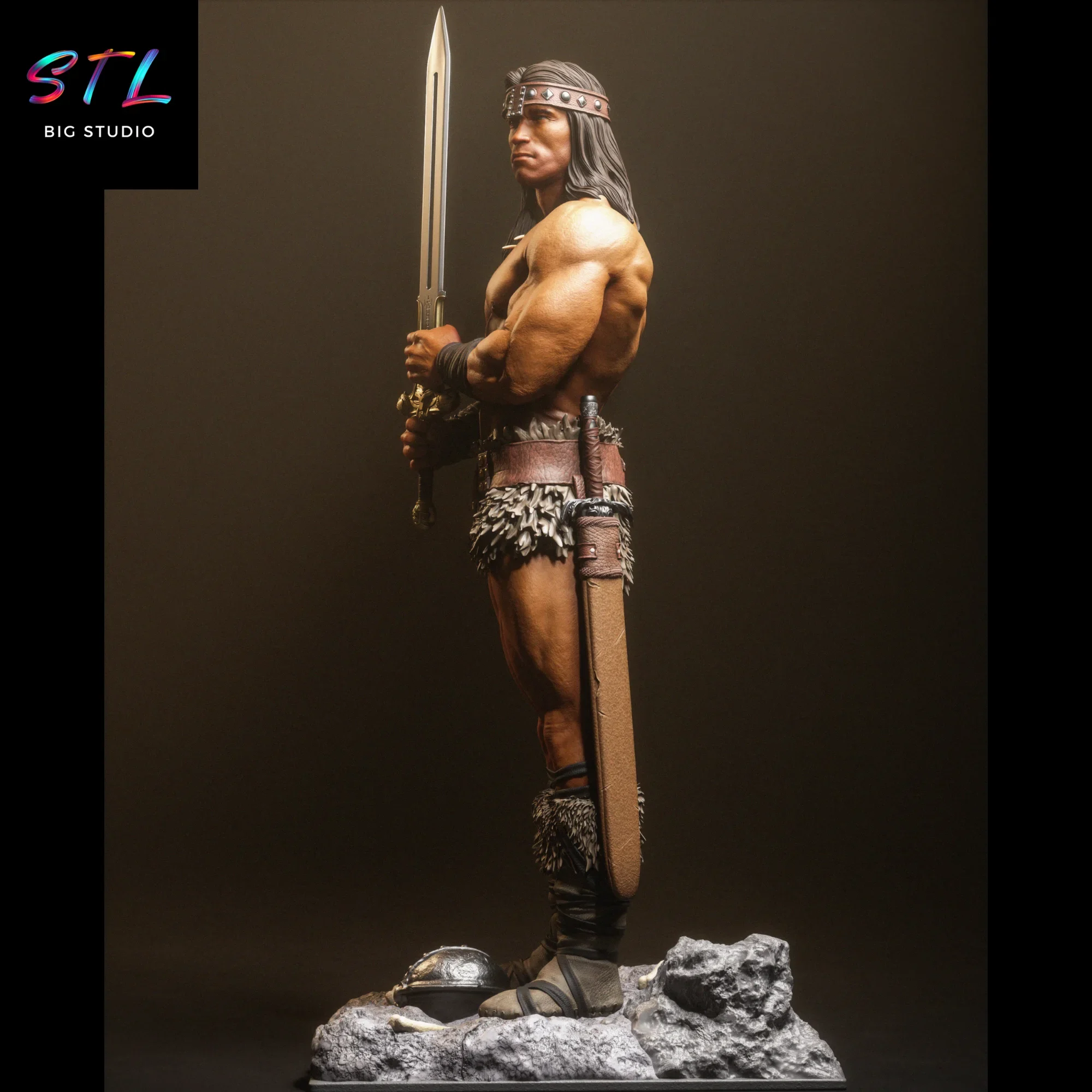 figura conan el barbaro stl impresion 3d figura conan el barbaro stl impresion 3d