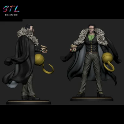 figura crocodile stl one piece impresion 3d