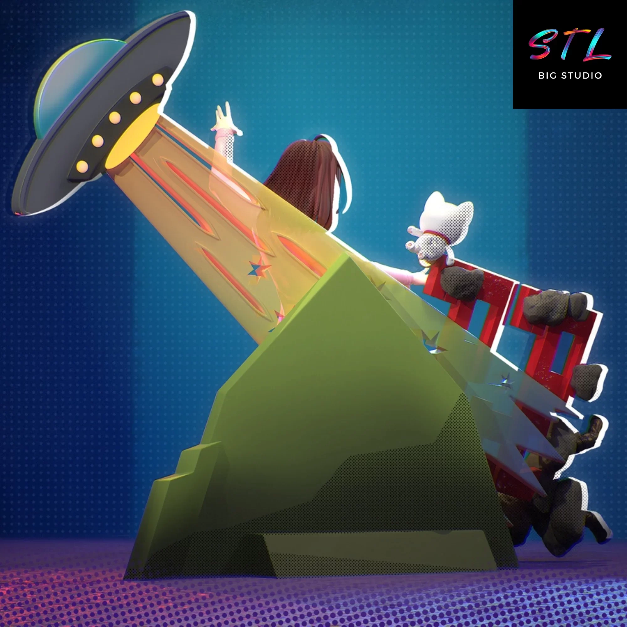 figura dan da dan stl momo ayase impreison 3d figura dan da dan stl momo ayase impreison 3d