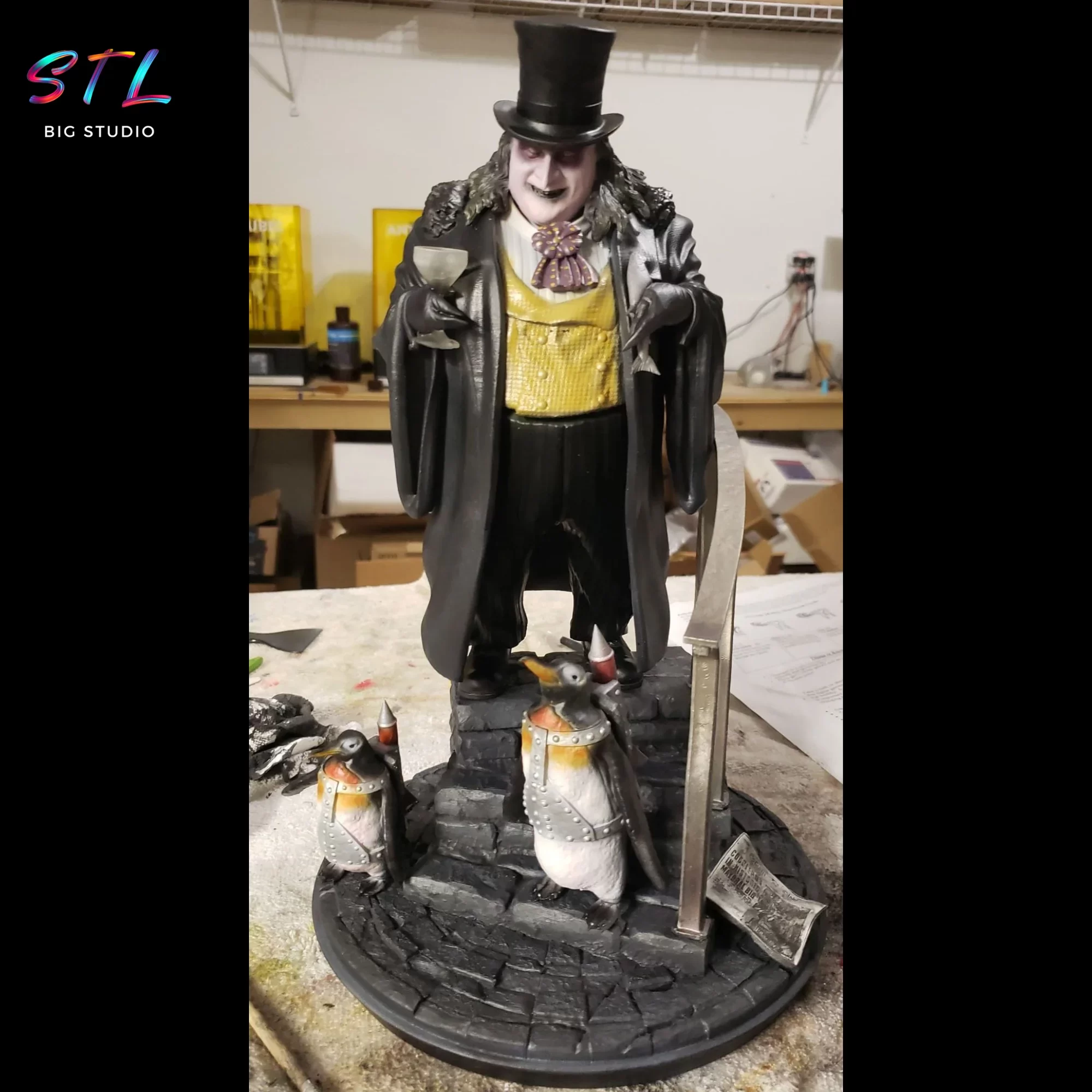 figura dani de vito stl pinguino diorama batman figura dani de vito stl pinguino diorama batman