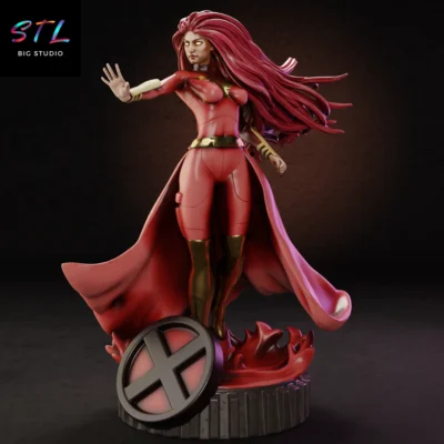 figura dark phoenix stl impresion 3d x-men marvel